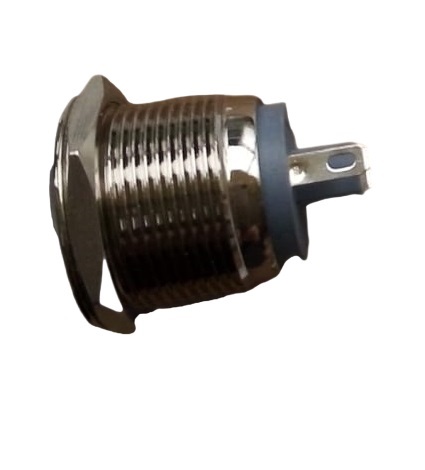 Кнопка PSW 65-28B (антивандальная) круглая PBS-28B , металл, крепление -лепесток, Китай