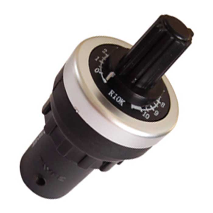 LA42DWQ-22 2кОм, потенциометр/ хар-ка: линейная, однооборотный /угол поворота 290°/ IP65, Китай