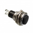 Кнопка DS-216  черная, без фиксации, OFF-(ON) / 1А, Китай