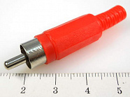 RCA 4004 R (4005) штекер, красный, ТЮЛЬПАН, (7-0206/RP-405), Китай