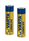 Батарейка LR6 ('AA')  Varta Longlife 4106 LR6,  1,5В. / 'AA' / 'R6' / '316' / 50,5мм.*14,5мм. / Щелочн., Varta