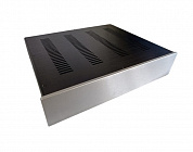 Корпус для аудио AL4309S silver, 430*90*358 , алюминий, лицевая панель алюминий 8мм, Китай