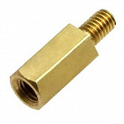 Стойка PCHSN- 8 (L-KLS8-DBL-M3-E5.0-L08) шестигранная, 8mm, М3, латунь,  , KLS