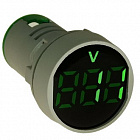 Вольтметр LED-3 щитовой DMS-103, 20-500VAC, в корпусе, зеленый,  [~20...500В][2 МОм][разъём: клеммы винтовые][дисплей - 28,5мм], Китай