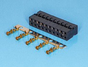 BLD2.0-20(2X10)(L-KLS1-540B-2X10-H) розетка,  БЕЗ контактов (контакты 186988,195728) / шаг 2мм., KLS