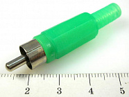 RCA 4004 G (4005) штекер, зеленый, ТЮЛЬПАН, SHE
