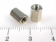 Стойка H-L0800-0600-5-03-2N (PCHSS- 8)(DI5M3*08) шестигранная, 8mm, М3, никель, крепеж  , CONNFLY