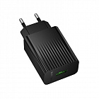 Зарядное устройство Borofone BAS72A USB-A 3А,18Вт, быстрая зарядка QC3.0, без кабеля, черное, СЗУ/разъем USB A/ протоколы QC/FCP/AFC, Borofone