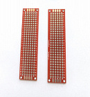 Макетная плата 20мм х 80мм, шаг 2.54мм, двусторонняя , (G43), Китай