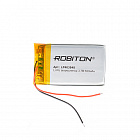 Аккумулятор  Li-Po 3.7V  560mAh LP403048,  [3,7В] [560мА/ч] [48*30*4мм] [с провод.][с защитной платой], Robiton