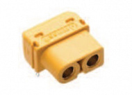 Разъем XT60PW-F20.G.Y силовой (розетка), 2pin  20A (max 60A),  IP40, Amass (Китай)