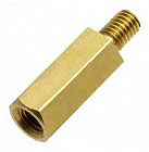 Стойка  H-L1000-1600-5-04-1N1W-9 (PCHSN4-10) шестигранная, 10mm, М4, латунь ,  , Китай