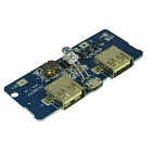 Модуль USB для внешнего ЗУ, с разъёмами Micro USB, 2* USB. (EM-847), Китай