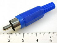 RCA 4004 Bl (4005) штекер, синий, ТЮЛЬПАН, Китай