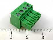 Зажим 15EDGK-3.5-04P-14-00AH, разъемный клеммный блок, 4 контакта , Degson