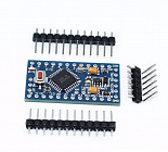 Контроллер Arduino PRO MINI без кабеля, 5V/16MHz, 66 разъемов, ATMEGA328P-AU  (A6009-1)(ARDUINO Pro Mini ATMEGA, Китай