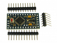 Контроллер Arduino PRO MINI без кабеля, 3.3V/8MHz, ATMEGA 328. (A6009-2), Китай