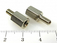 Стойка DA7M4*10, 7*10мм,  никель, винт/отв М4, Vogt