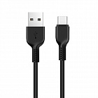 Кабель Hoco X13  USB A - USB Type-C, 2.0А, TPE, 1м, черный, Hoco