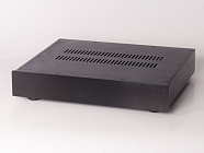 Корпус для аудио AL4307 black, 430*70*308 , алюминий 3м, лицевая панель алюминий 8мм, Китай