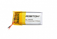 Аккумулятор  Li-Po 3.7V   90mAh LP401225, [3,7В][65мА/ч] [25*13*4,4мм] [с провод.] [плоский], Robiton