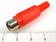 RCA 4005 R (4006) гнездо, красное, (7-0207/RP-406) ТЮЛЬПАН , Китай