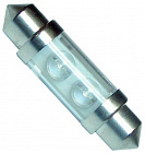 Автолампа 12V C5W SV8.5-8 Blue (30431B)  светодиодная , Megapower