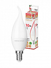 Лампа светодиодная E14 WFC37-10 Вт-230 В -3000 К–E14 (свеча на ветру) Народная, белый теплый свет/ E14/ SQ0340-1598, TDM