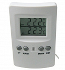 Цифровой термометр TM-201., для  измерения температуры внутри и вне помещений, S-Line