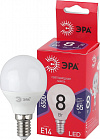 Лампа светодиодная E14 ЭРА RED LINE LED P45-8W-865-E14 R 8Вт шар , холодный дневной свет/ E14/ Б0045358, ЭРА