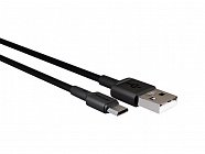 Дата-кабель More Choice K14m USB 2.0А - microUSB, TPE, 1м, черный, 2A, More Choice