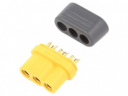Разъем MR60-F.G.Y силовой (розетка), 3pin  30A, 12AWG, IP40, Amass (Китай)