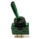 ASW-13-101 ON-OFF 2P зеленый, без подсветки, ON-OFF, SPST; 2/ 1 (2P), однополюсный, с удлиненным рычагом, Китай