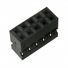 BLD2.0-10 (DS1071-01-2x5FCB) розетка на кабель,  БЕЗ контактов (контакты 186988,195728) / шаг 2мм., CONNFLY