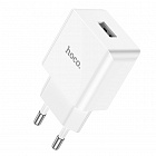 Зарядное устройство Hoco C106A USB-A 2.1A 10.5Вт, без кабеля, белое, СЗУ/разъем USB-A/75*40*24 мм /30 г, Hoco