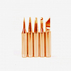 Набор жал 900M-T Cu5 медь, 5шт, тип  I+B+3C+2.4D+K (SDT05), Китай