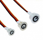 Кнопка BTS 7-12V ф13 Dimming сенсорная, белая, 2А, 14-24Вт, Китай