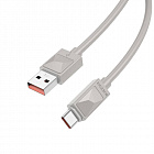Дата-кабель Borofone BX109 USB A - USB TypeC, 60Вт, ПВХ, 1м, серый, 3.0A/ быстрая зарядка, Borofone