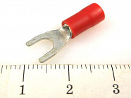 Наконечник L-KLS8-01101-SVM1.25-4 вилочный 4.3мм  (аналог SG57622), с изоляцией, d=4.3мм, сеч. пров.0.25-1.5мм2 , KLS