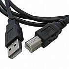 Шнур USB-A M штекер- USB-B M штекер 1.5m  , черный, Китай