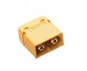 Разъем XT60PW-M20.G.Y силовой (вилка), 2pin  20A (max 60A),  IP40, Amass (Китай)