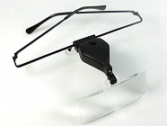 Лупа головная бинокулярная TK1004LРаспродажа , изменяемая кратность (1.5х/2.5х/3.5), LED подсветка, пластиковая оправа, Zhengte