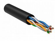 Кабель UTP-P 5E 4*2*24 AWG CU  (в п/э) внешний,  медь, жила 0.48мм , 8 жил, сечение проводника 0.2мм2