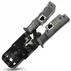 Кримпер BS433685 (пресс-клещи) + кабельный тестер, Обжим клемм RJ 4P/6P/8P., Bosi Tools