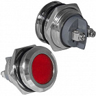 Лампа антивандальная индикаторная GQ22SF-R красная,  IP65, винтовые выводы, Китай