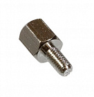 Стойка PCHSN- 6 (H-L0600-1200-5-03-1N1W) шестигранная, 6mm, М3, латунь никелированная, CONNFLY