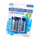 Батарейка LR14 ('C') ROBITON STANDARD LR14 BL2,  1,5В. / 'C' / 'R14' / '343' / 50мм.*26,5мм. / Щелочн., Robiton
