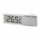 Термометр электронный  (115040),  прозрачный, с присоской.  -20 ... + 110 °C