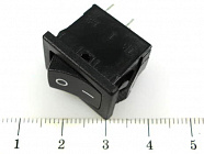R19A-12BBBT (B100G-B), черный, 250В/ 6А,  ON-OFF, Switronic