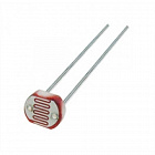 GL5516, Фоторезистор, d=5mm, R при 10Lux=5...10кОм, Rтемн.=0,5МОм (SENBA), Китай